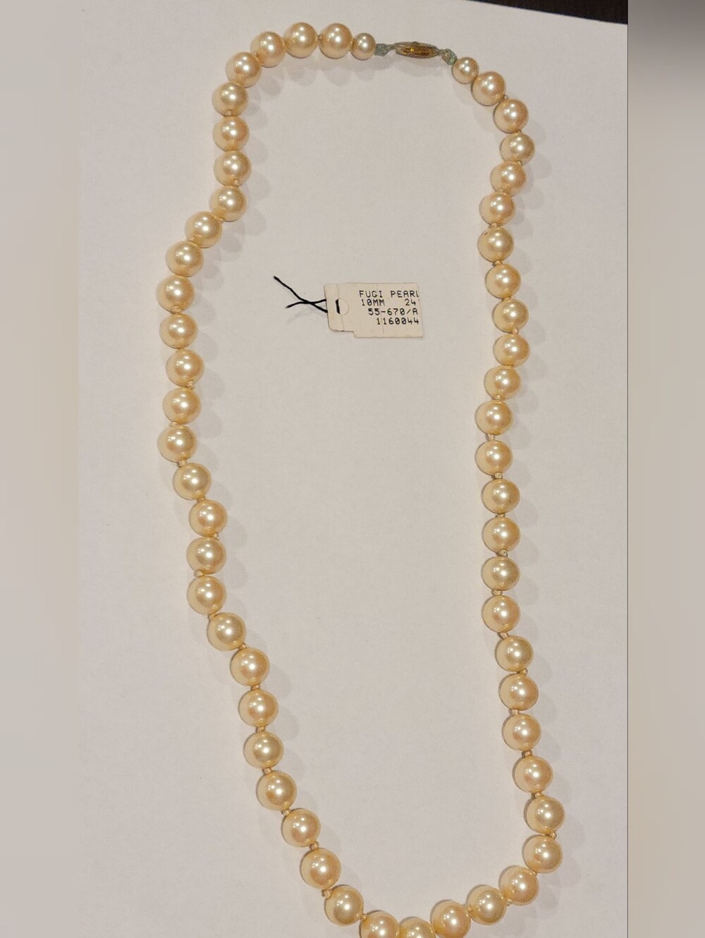 Vintage Cream Pearl Strand Necklace